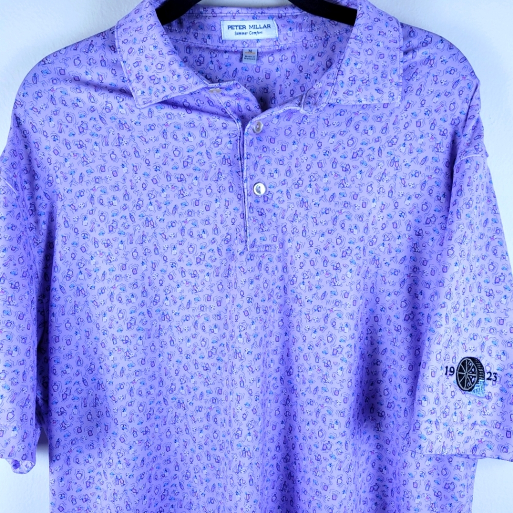 Peter Millar Purple Men's Shirt Size M
